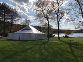 30x40 Red and White Tent